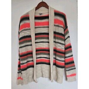 Charlotte Russe Sweater Womens M Striped Retro Goblincore Cardigan Preppy Y2K
